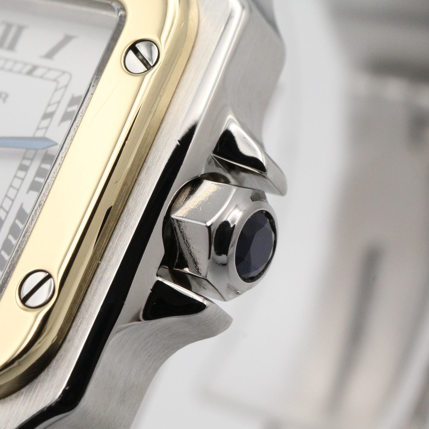 サントス ガルベ SM レディース 腕時計 自動巻き ステンレススチール ホワイト カルティエ 時計 Cartier