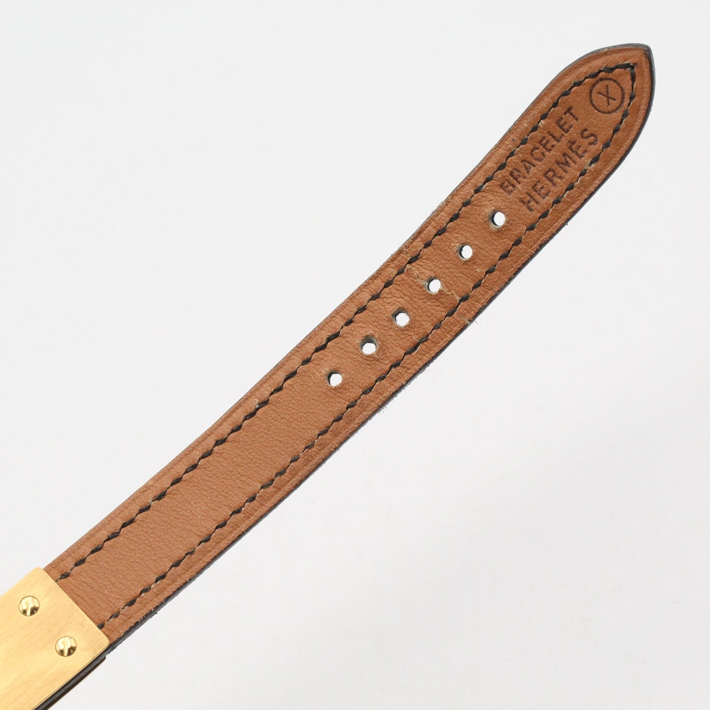 ケリーウォッチ レディース 腕時計 クオーツ GP（ゴールドメッキ） レザーベルト ブラック エルメス 時計 HERMES