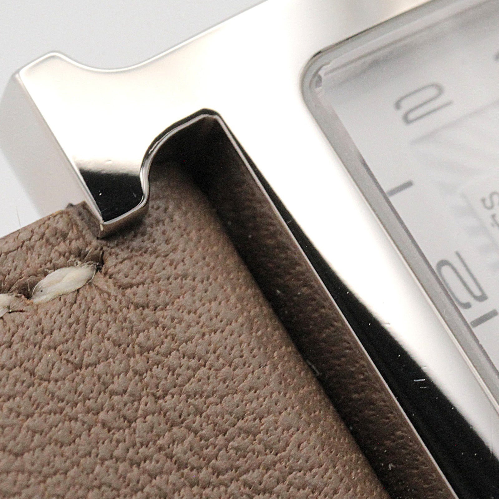 Hウォッチ ドゥブルトゥール レディース 腕時計 クオーツ ステンレススチール レザーベルト ホワイト エルメス 時計 HERMES