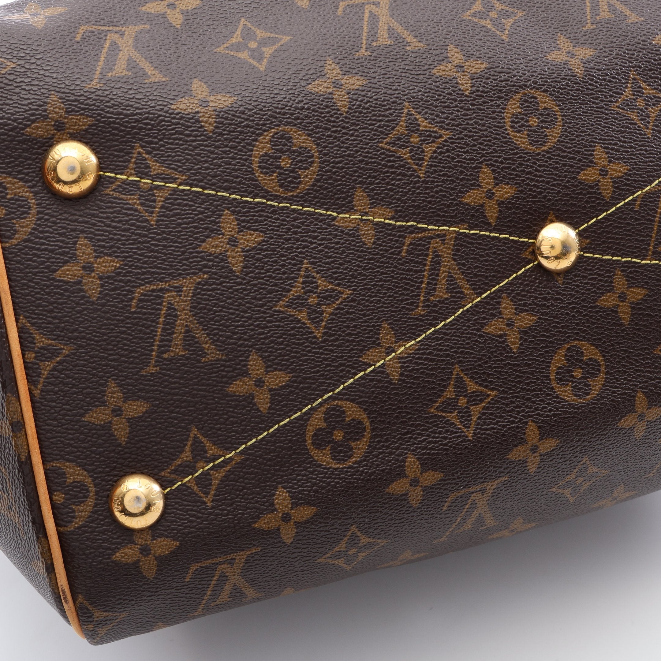 美品★LOUIS VUITTON ティヴォリGM ハンドバッグ　モノグラム ティヴォリGM モノグラム ハンドバッグ PVC レザー ブラウン ルイ