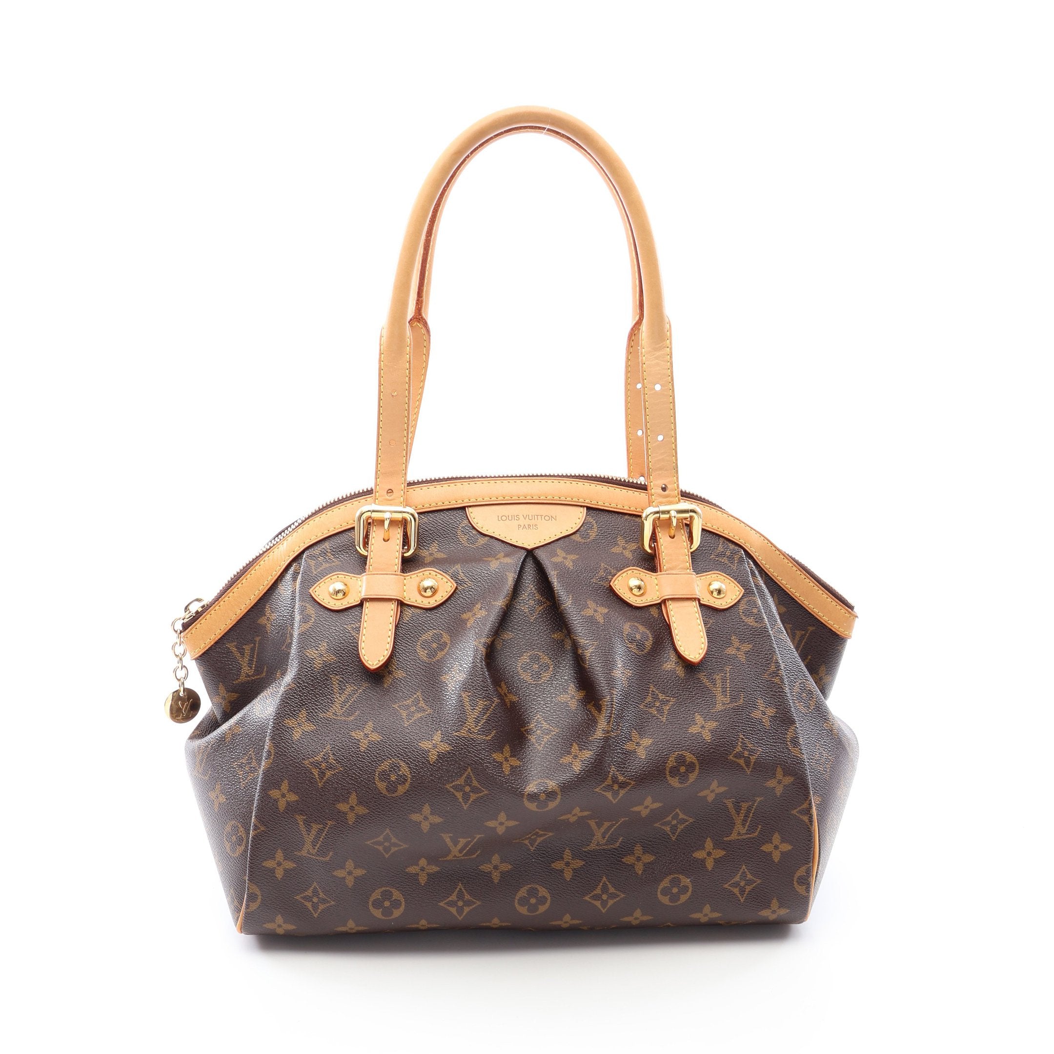 美品★LOUIS VUITTON ティヴォリGM ハンドバッグ　モノグラム ティヴォリGM モノグラム ハンドバッグ PVC レザー ブラウン ルイ