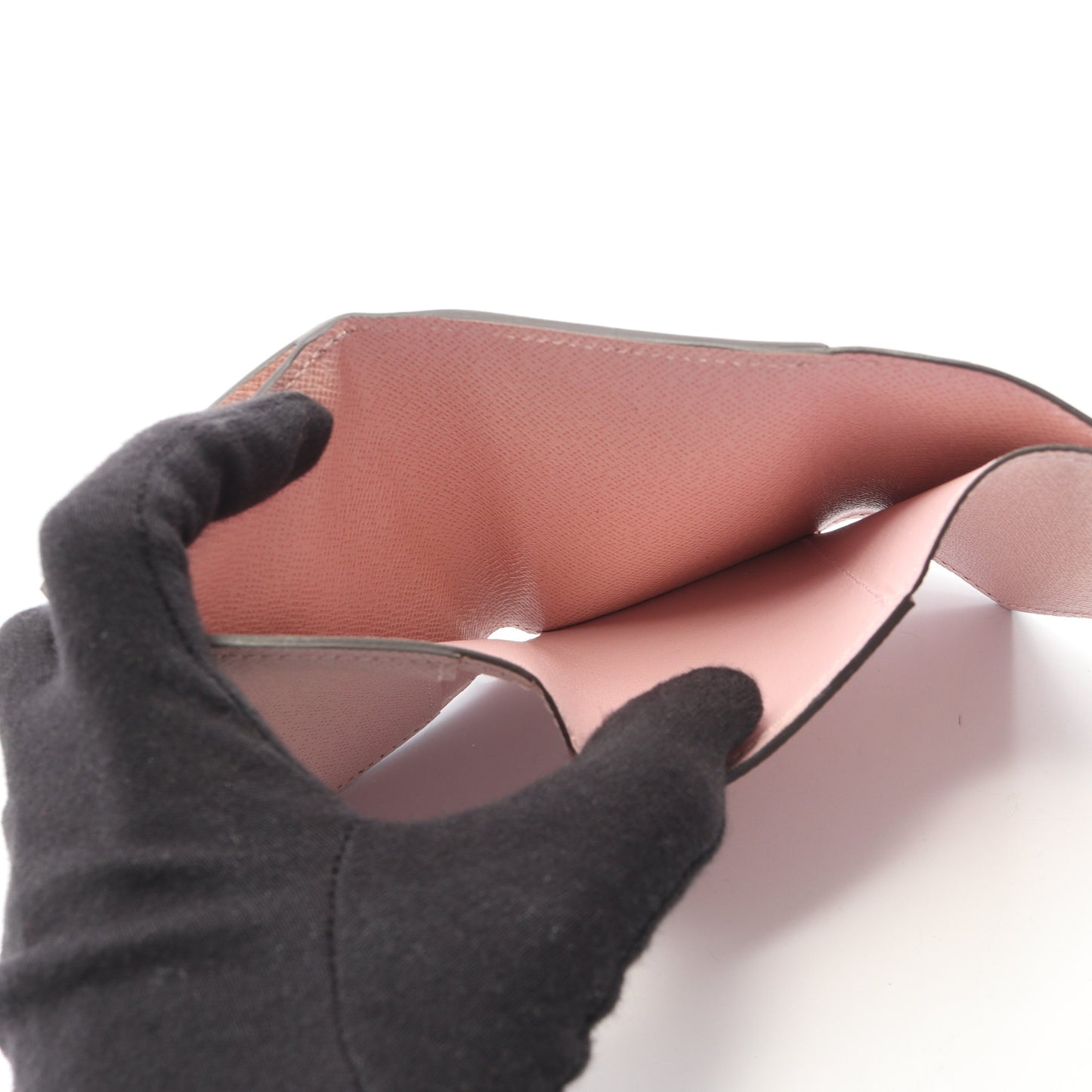 ポルトフォイユ ゾエ モノグラム ローズバレリーヌ 三つ折り財布 PVC レザー ブラウン ピンク ルイヴィトン