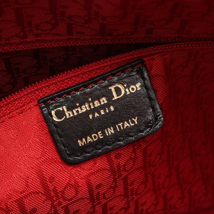 レディディオール ラージ カナージュ 2WAY ハンドバッグ レザー ブラック クリスチャンディオール バッグ Christian Dior