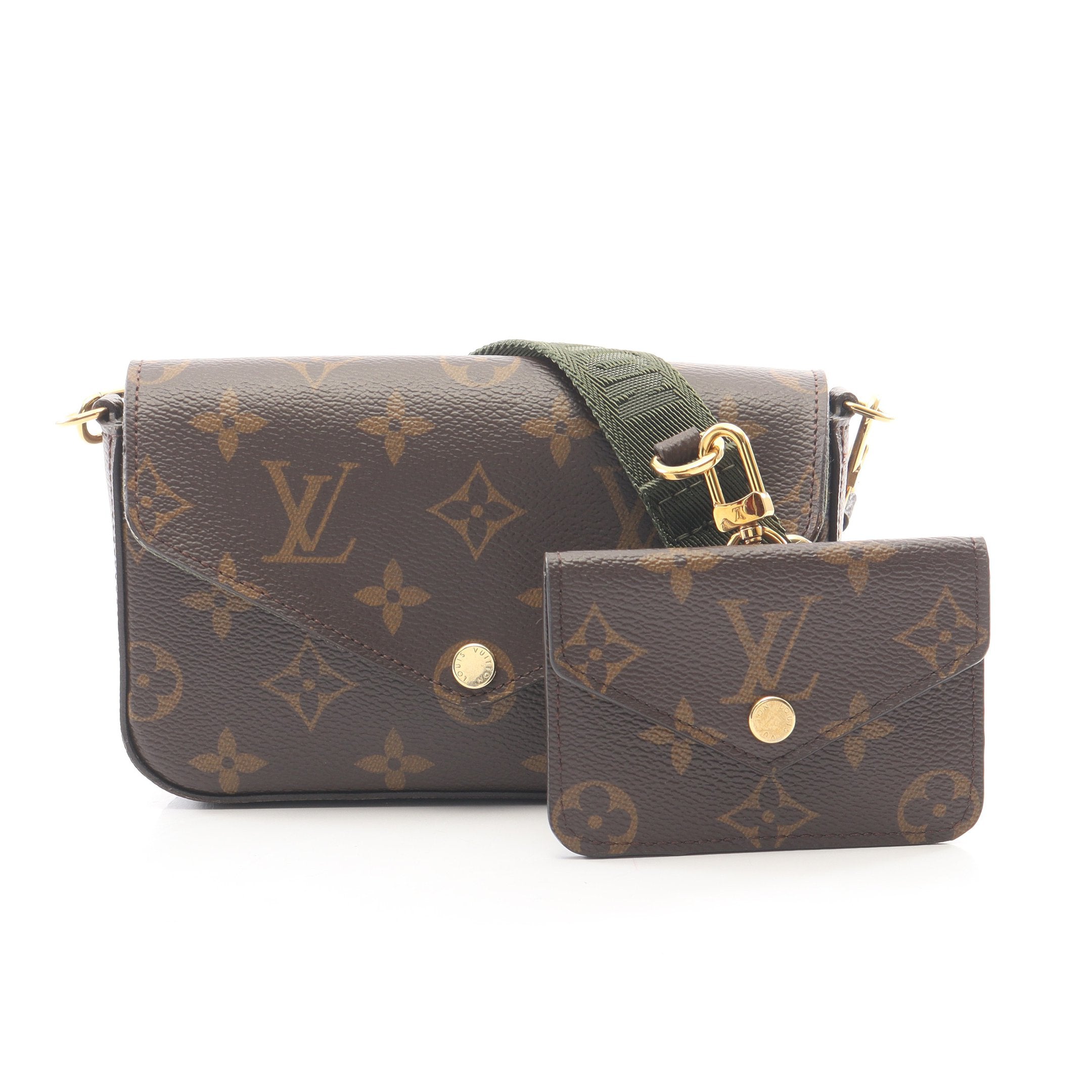 未使用品　ルイヴィトン　モノグラム　フェリシーショルダーバッグ ミュルティ ポシェット フェリシー モノグラム ショルダーバッグ PVC
