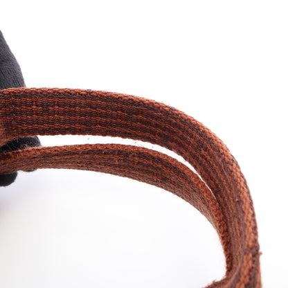 エールラインMM ハンドバッグ トートバッグ キャンバス ブラウン シルバー金具 エルメス バッグ HERMES