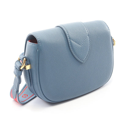 LV PONT 9 LVポンヌフ ソフトPM ショルダーバッグ レザー ブルー ルイヴィトン