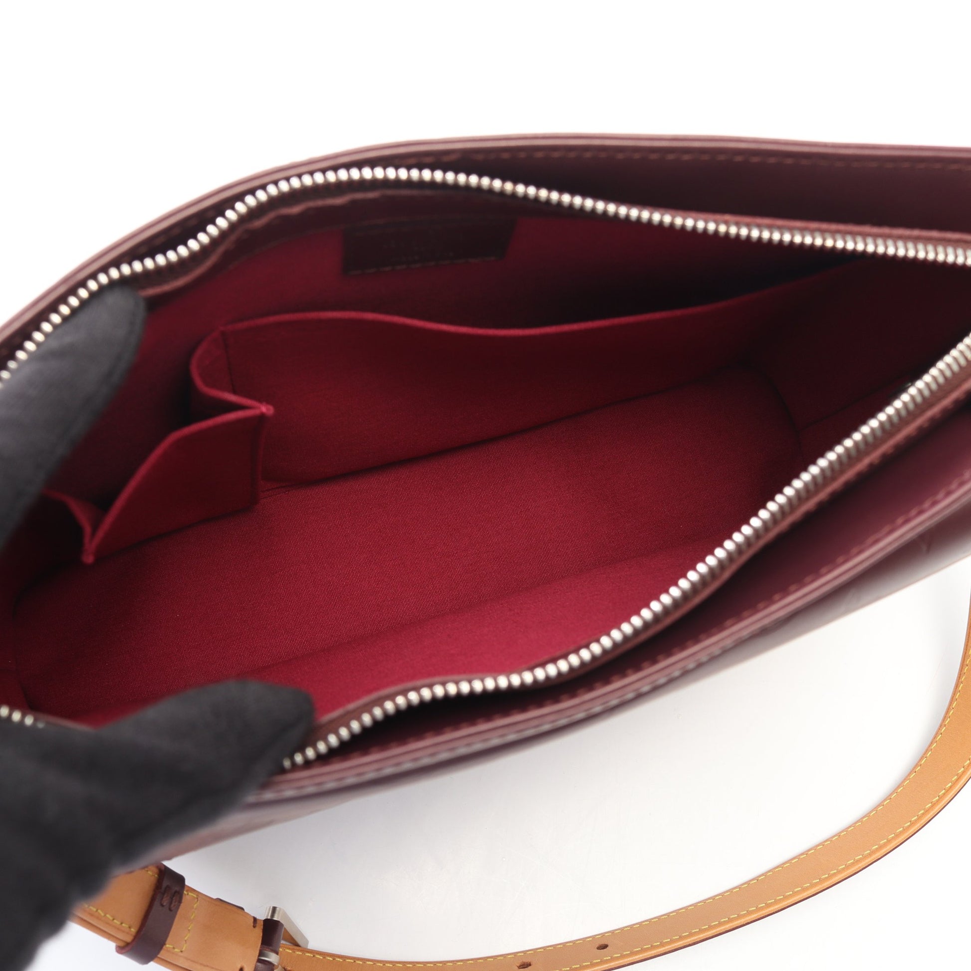 アルストン モノグラムマット ヴィオレ ショルダーバッグ レザー パープル ルイヴィトン バッグ LOUIS VUITTON