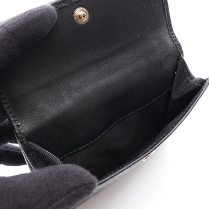 マイクログッチシマ 二つ折り財布 Wホック財布 レザー ブラック グッチ 財布・小物 GUCCI