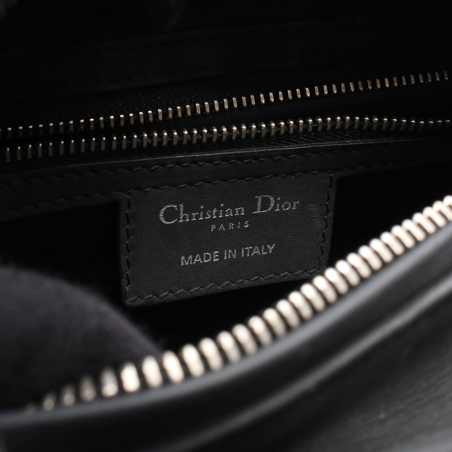 LADY DIOR レディディオール カナージュ 2WAY ハンドバッグ レザー ブラック クリスチャンディオール バッグ Christian Dior