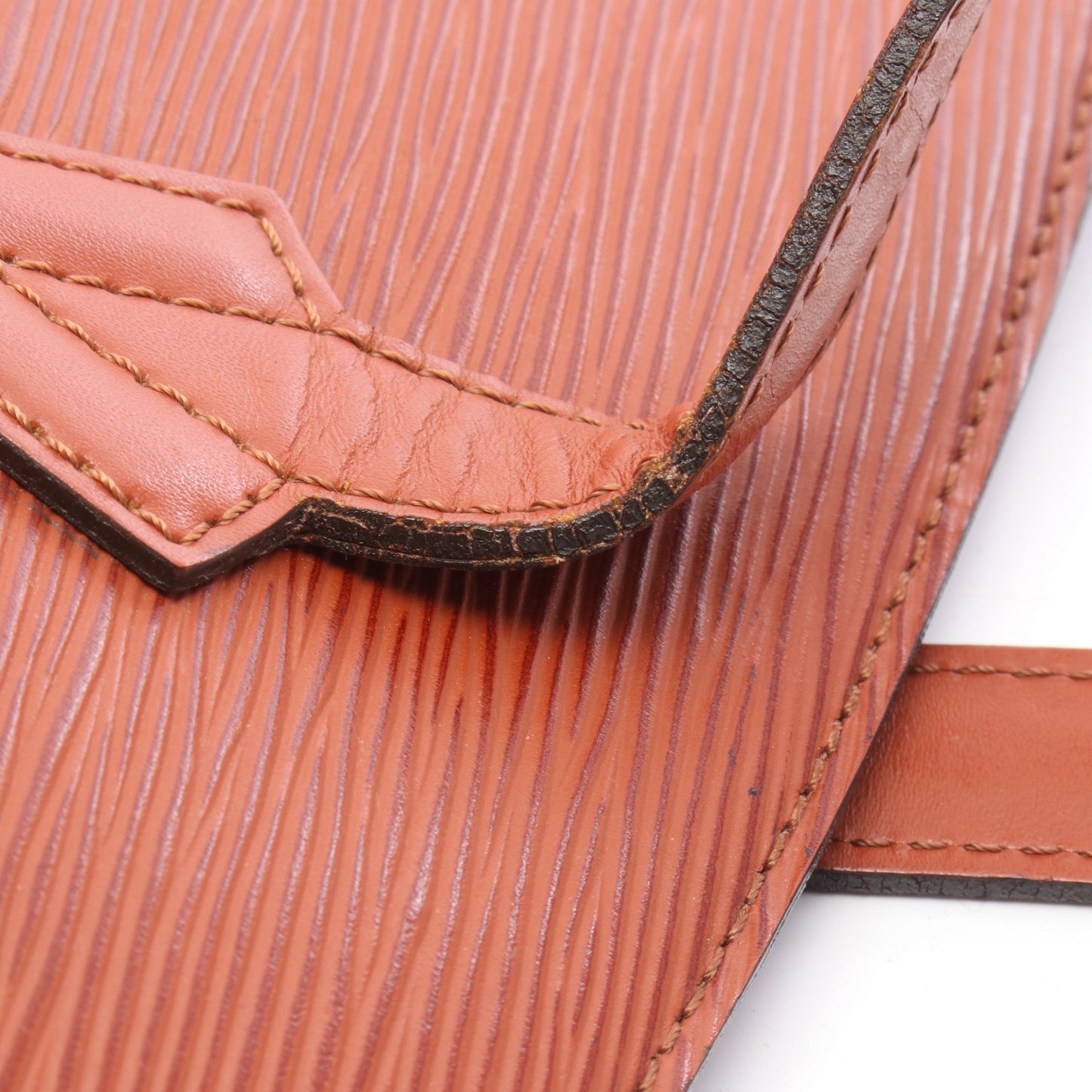 サンジャック ショッピング エピ ケニアブラウン ショルダーバッグ レザー ブラウン ルイヴィトン バッグ LOUIS VUITTON