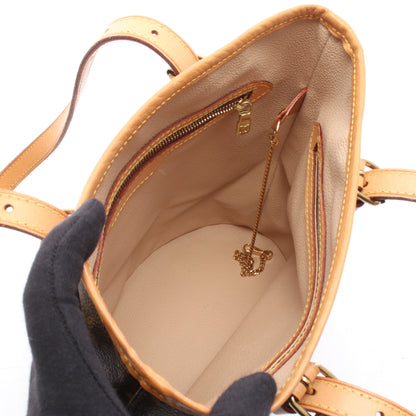 バケットPM モノグラム ハンドバッグ PVC レザー ブラウン ルイヴィトン バッグ LOUIS VUITTON