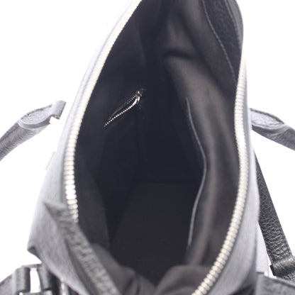 5AC ミディアム 2WAY ハンドバッグ レザー キャンバス ブラック メゾンマルジェラ11 バッグ Maison Margiela 11