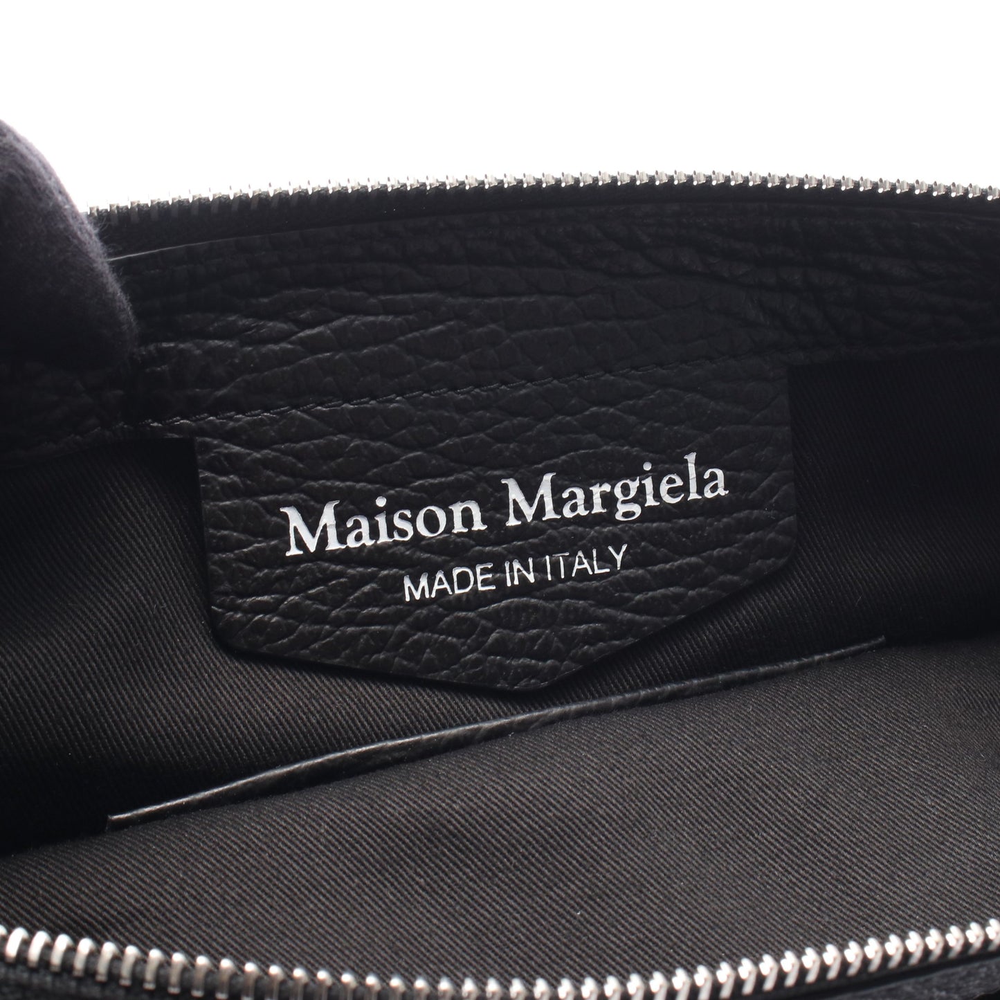 5AC ミディアム 2WAY ハンドバッグ レザー キャンバス ブラック メゾンマルジェラ11 バッグ Maison Margiela 11