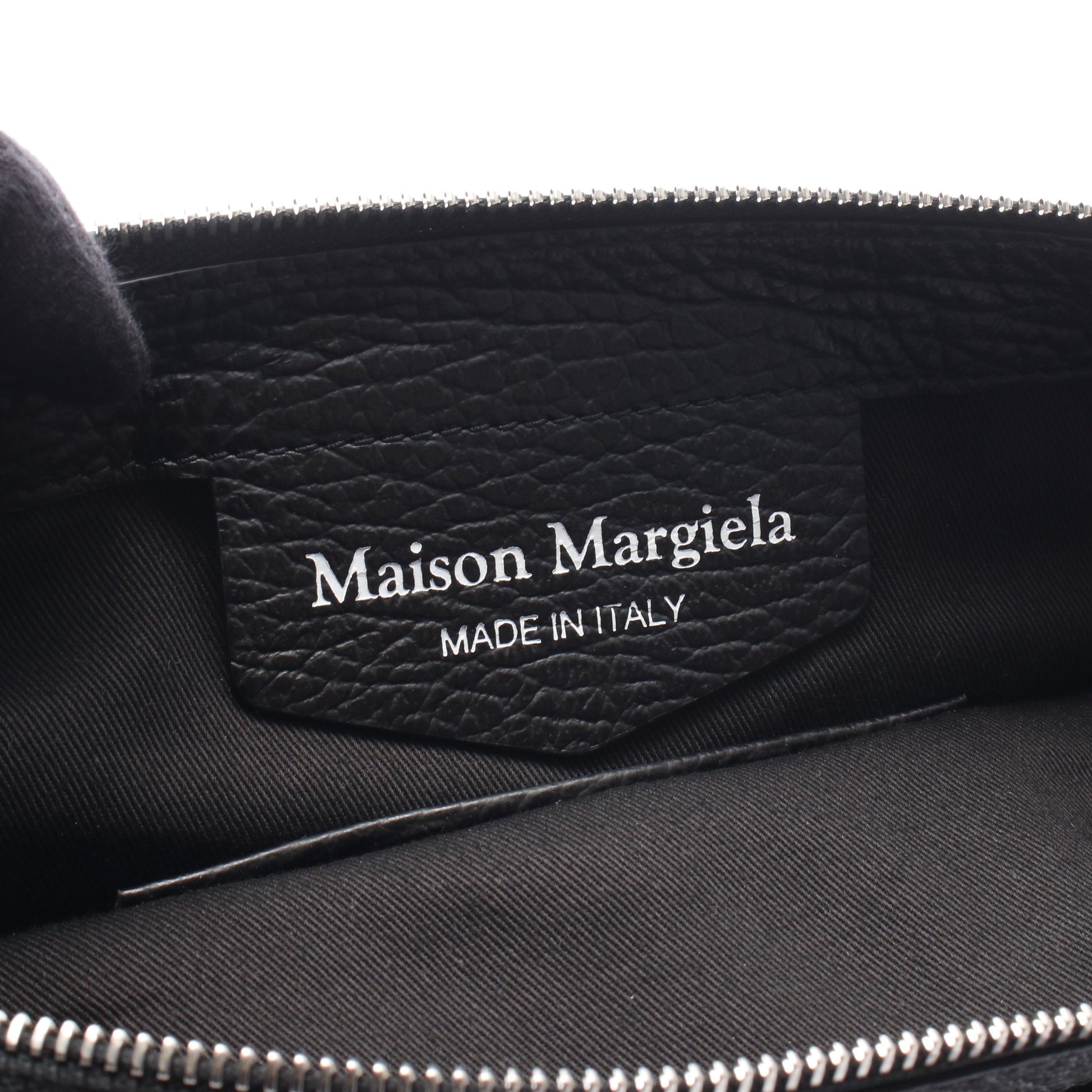 5AC ミディアム 2WAY ハンドバッグ レザー キャンバス ブラック メゾンマルジェラ11 バッグ Maison Margiela 11
