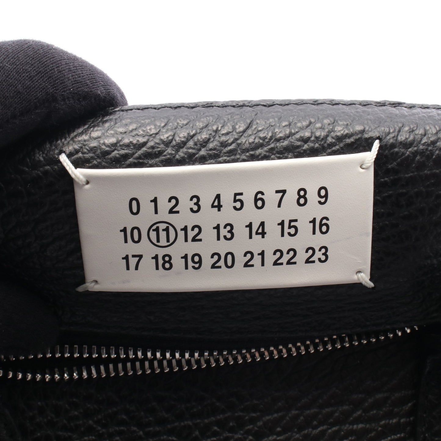 5AC ミディアム 2WAY ハンドバッグ レザー キャンバス ブラック メゾンマルジェラ11 バッグ Maison Margiela 11