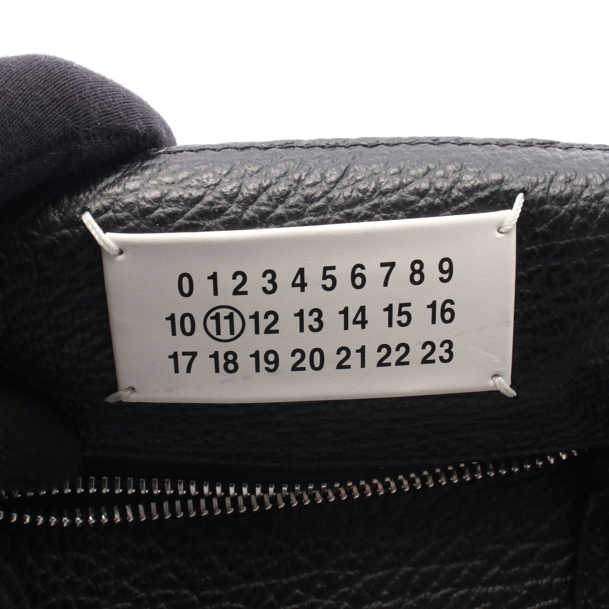 5AC ミディアム 2WAY ハンドバッグ レザー キャンバス ブラック メゾンマルジェラ11 バッグ Maison Margiela 11