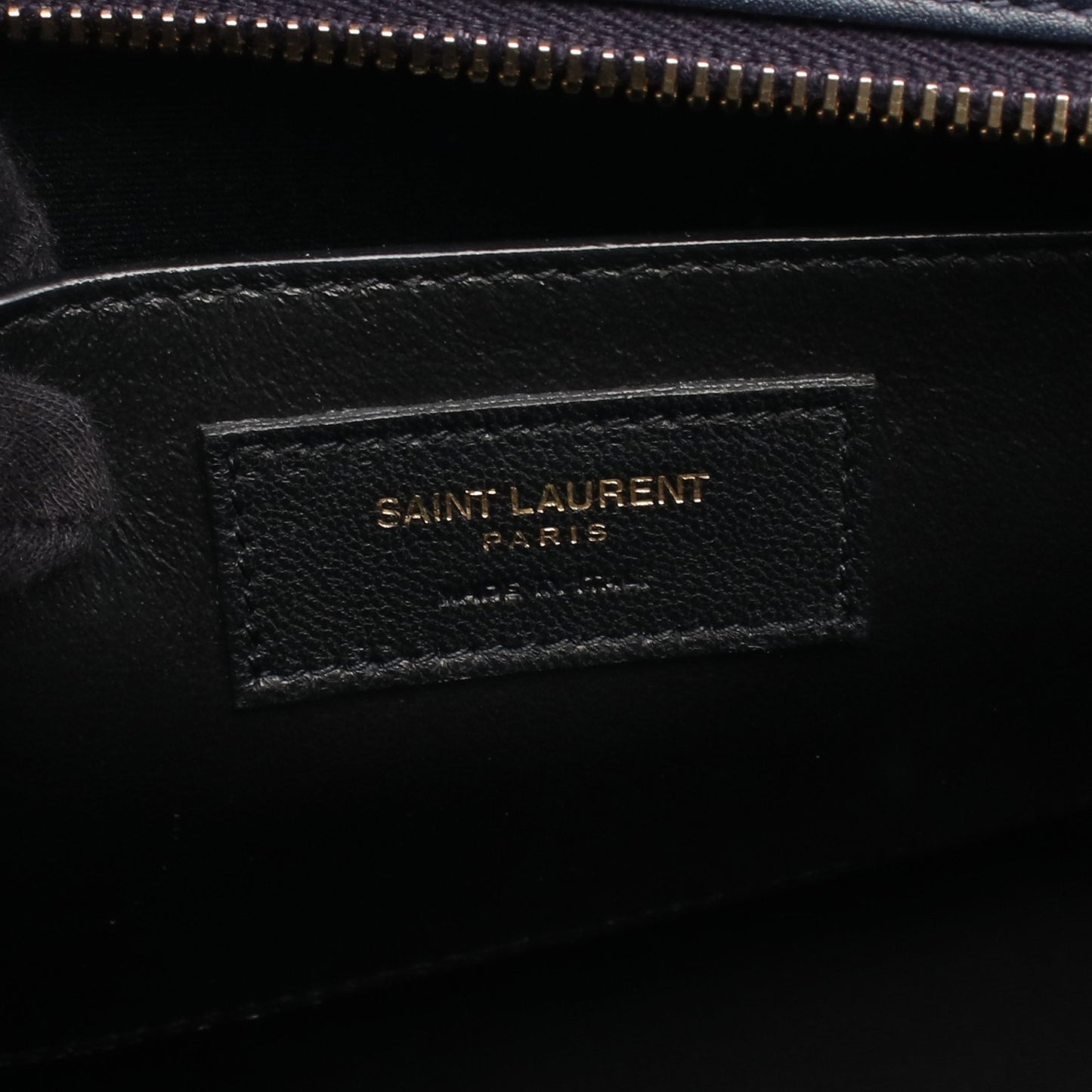 EAST SIDE イーストサイド ミディアム 2WAY ハンドバッグ レザー ネイビー サンローランパリ バッグ SAINT LAURENT PARIS
