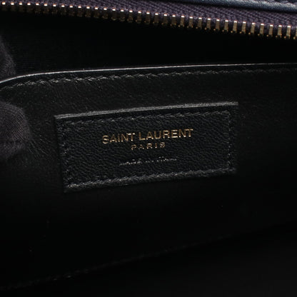EAST SIDE イーストサイド ミディアム 2WAY ハンドバッグ レザー ネイビー サンローランパリ バッグ SAINT LAURENT PARIS