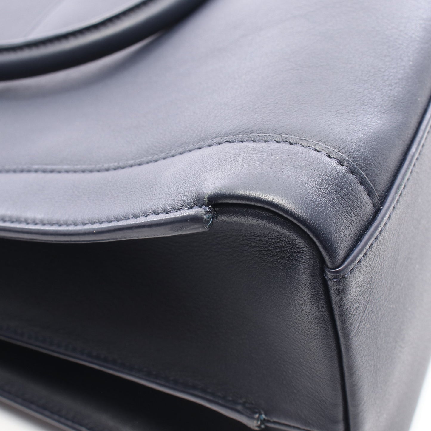 EAST SIDE イーストサイド ミディアム 2WAY ハンドバッグ レザー ネイビー サンローランパリ バッグ SAINT LAURENT PARIS