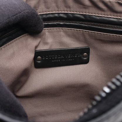 イントレチャート ショルダーバッグ レザー ブラック ボッテガヴェネタ バッグ BOTTEGA VENETA