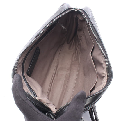 イントレチャート ショルダーバッグ レザー ブラック ボッテガヴェネタ バッグ BOTTEGA VENETA