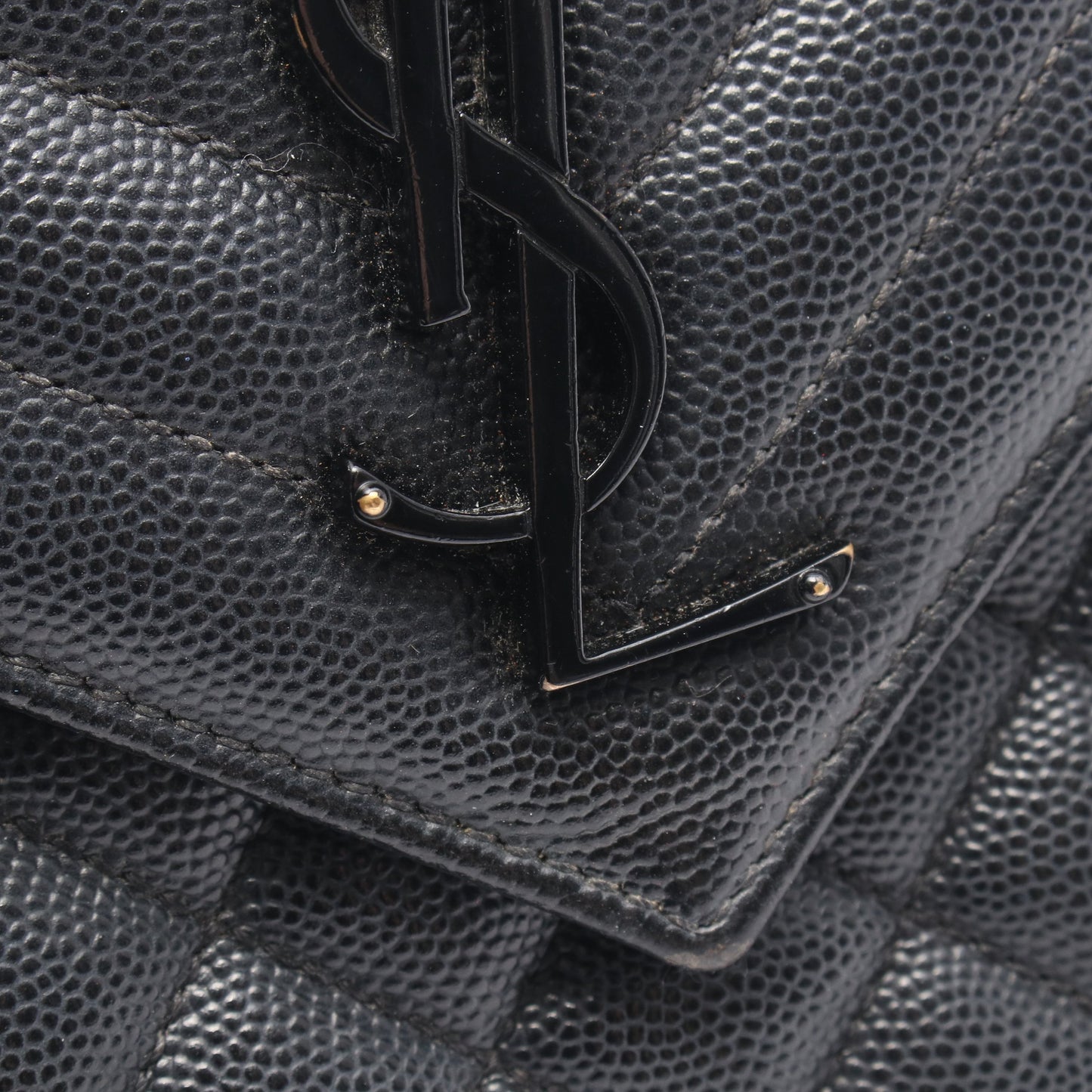 エンヴェロップ ミディアム チェーンショルダーバッグ レザー ブラック サンローランパリ バッグ SAINT LAURENT PARIS