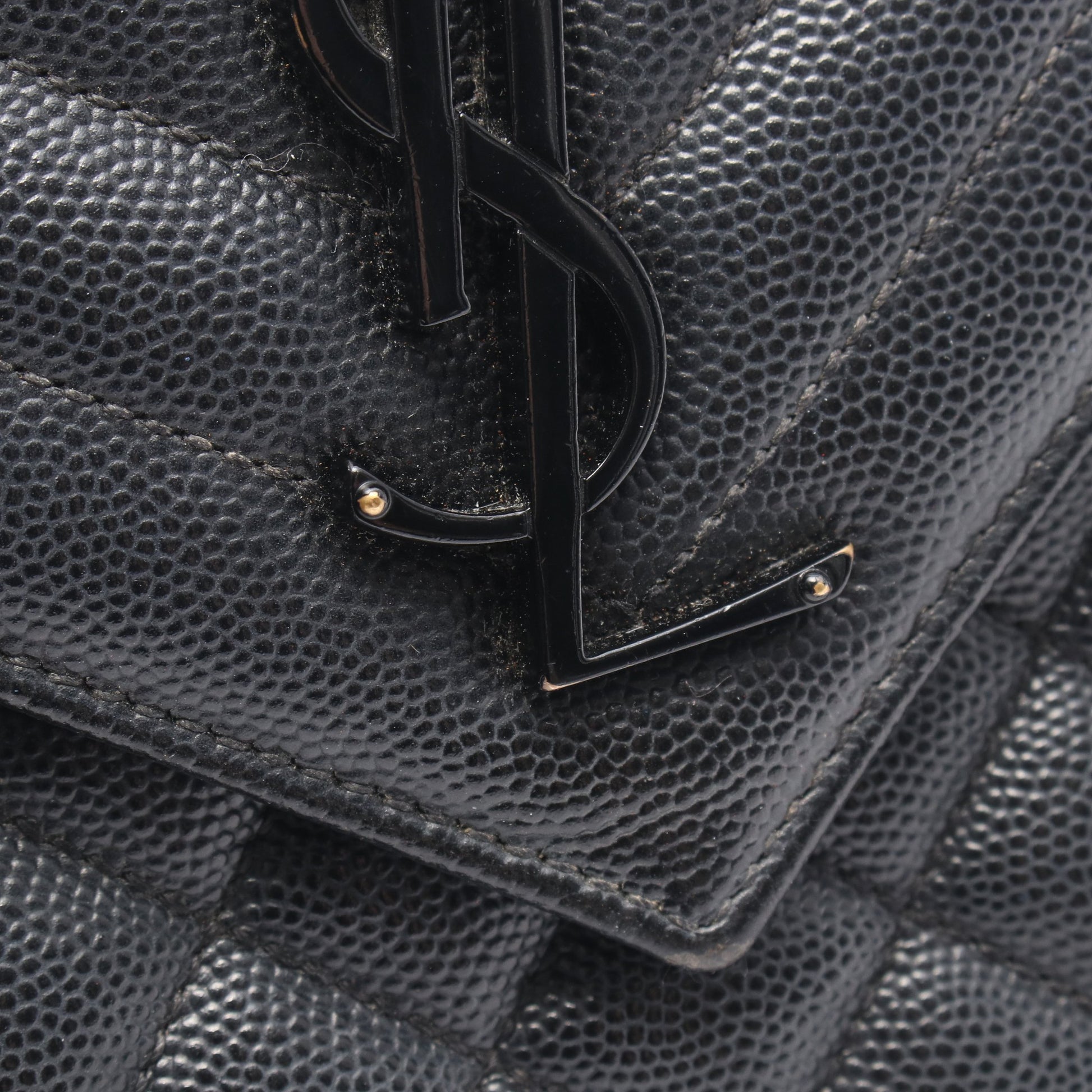 エンヴェロップ ミディアム チェーンショルダーバッグ レザー ブラック サンローランパリ バッグ SAINT LAURENT PARIS