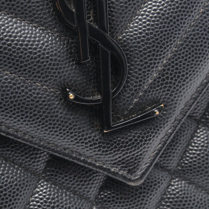 エンヴェロップ ミディアム チェーンショルダーバッグ レザー ブラック サンローランパリ バッグ SAINT LAURENT PARIS