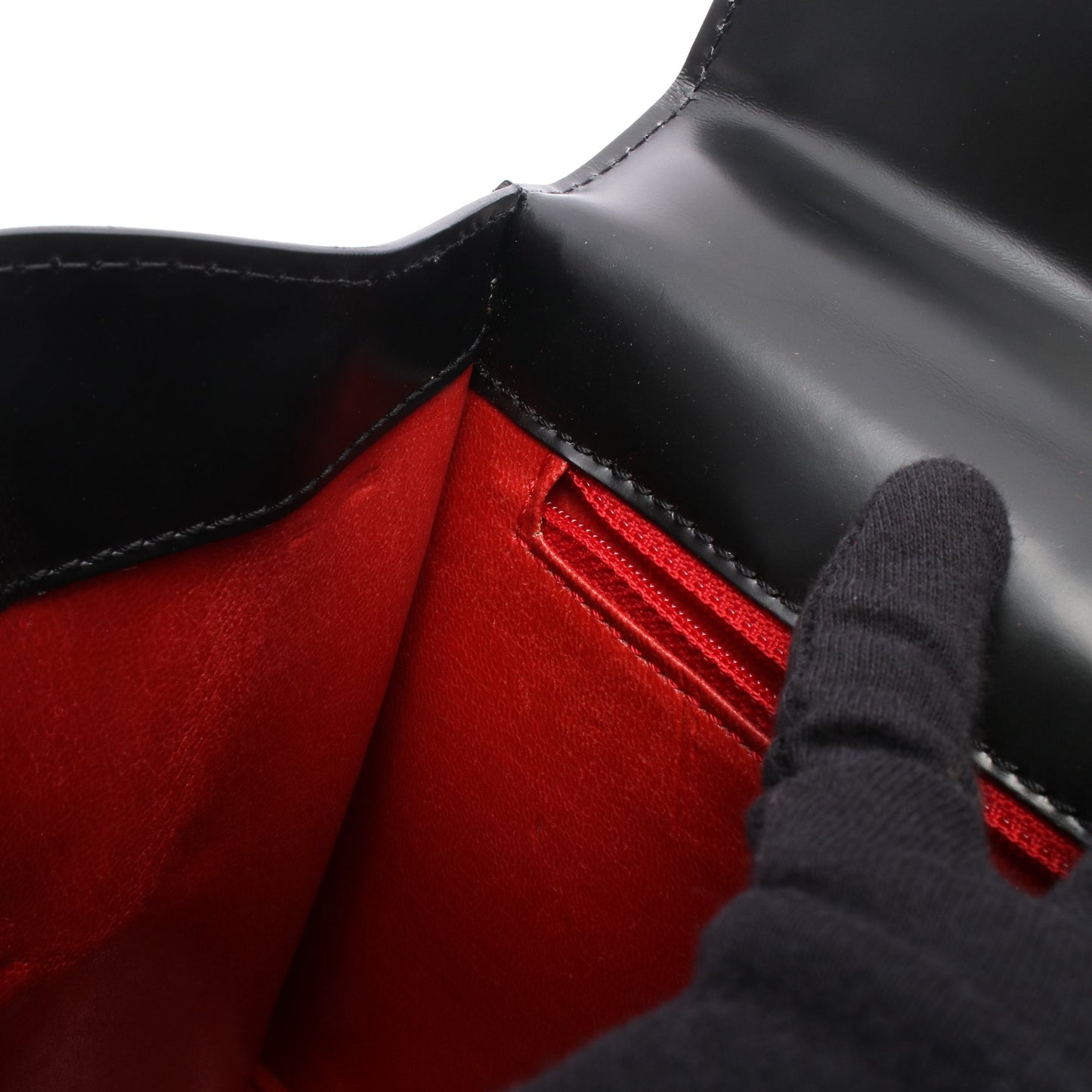 馬車金具 2WAY ハンドバッグ レザー ブラック セリーヌ バッグ CELINE