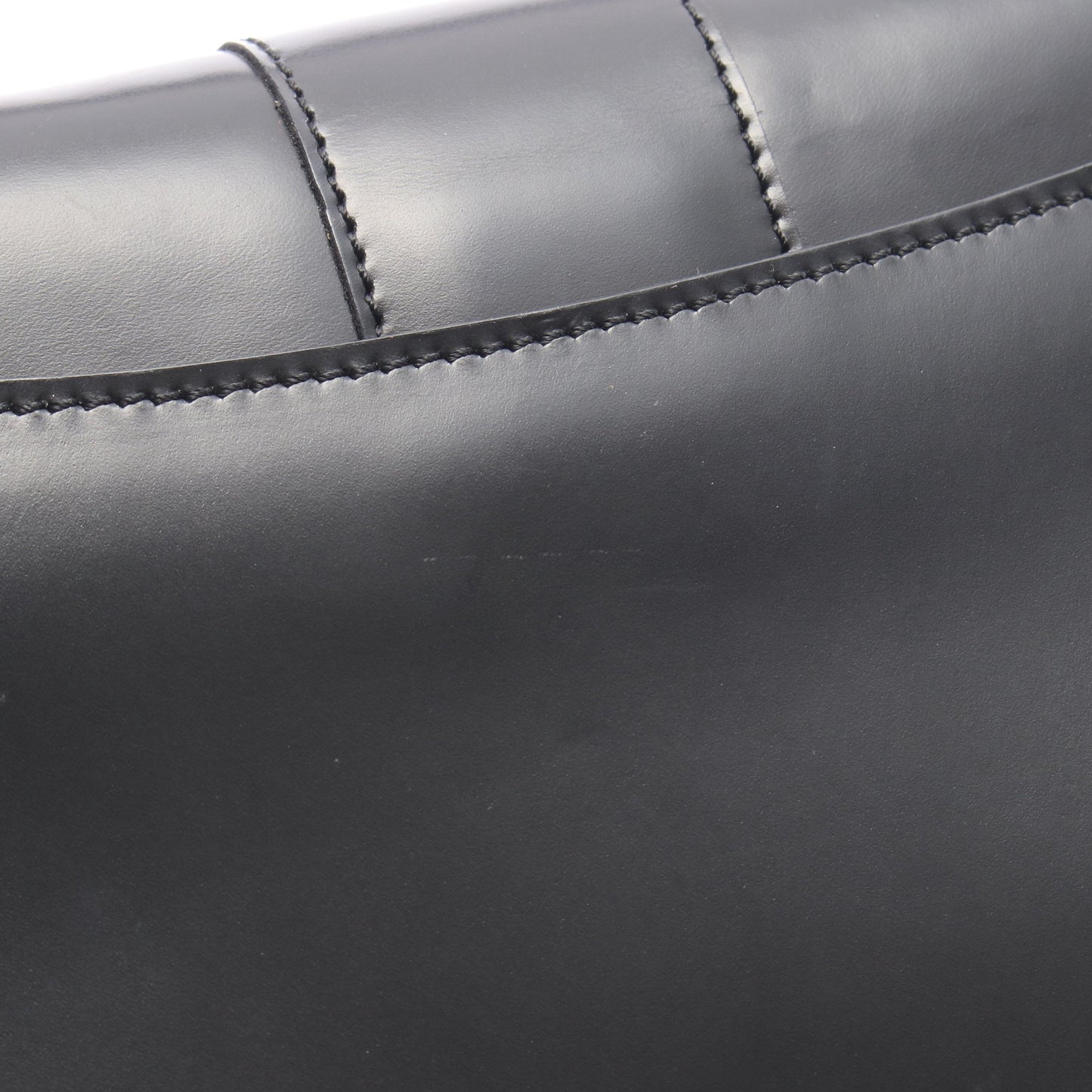 馬車金具 2WAY ハンドバッグ レザー ブラック セリーヌ バッグ CELINE