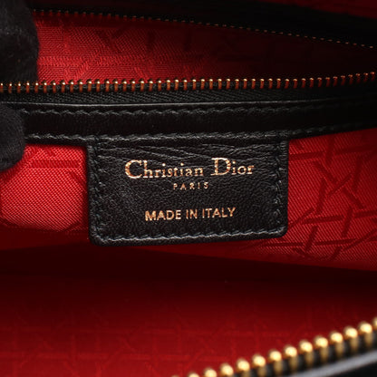 レディディオール ラージ カナージュ 2WAY ハンドバッグ レザー ブラック クリスチャンディオール バッグ Christian Dior