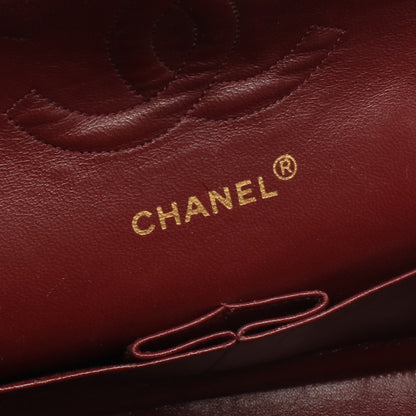 マトラッセ Wフラップ Wチェーンショルダーバッグ ラムスキン ブラック ゴールド金具 シャネル バッグ CHANEL