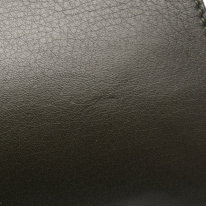 トロワジュール 2WAY ハンドバッグ レザー カーキグリーン ピンク フェンディ バッグ FENDI