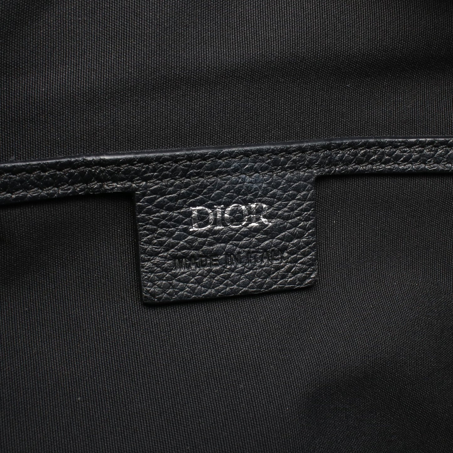 サファリ オブリーク バックパック リュックサック キャンバス レザー ブラック クリスチャンディオール バッグ Christian Dior