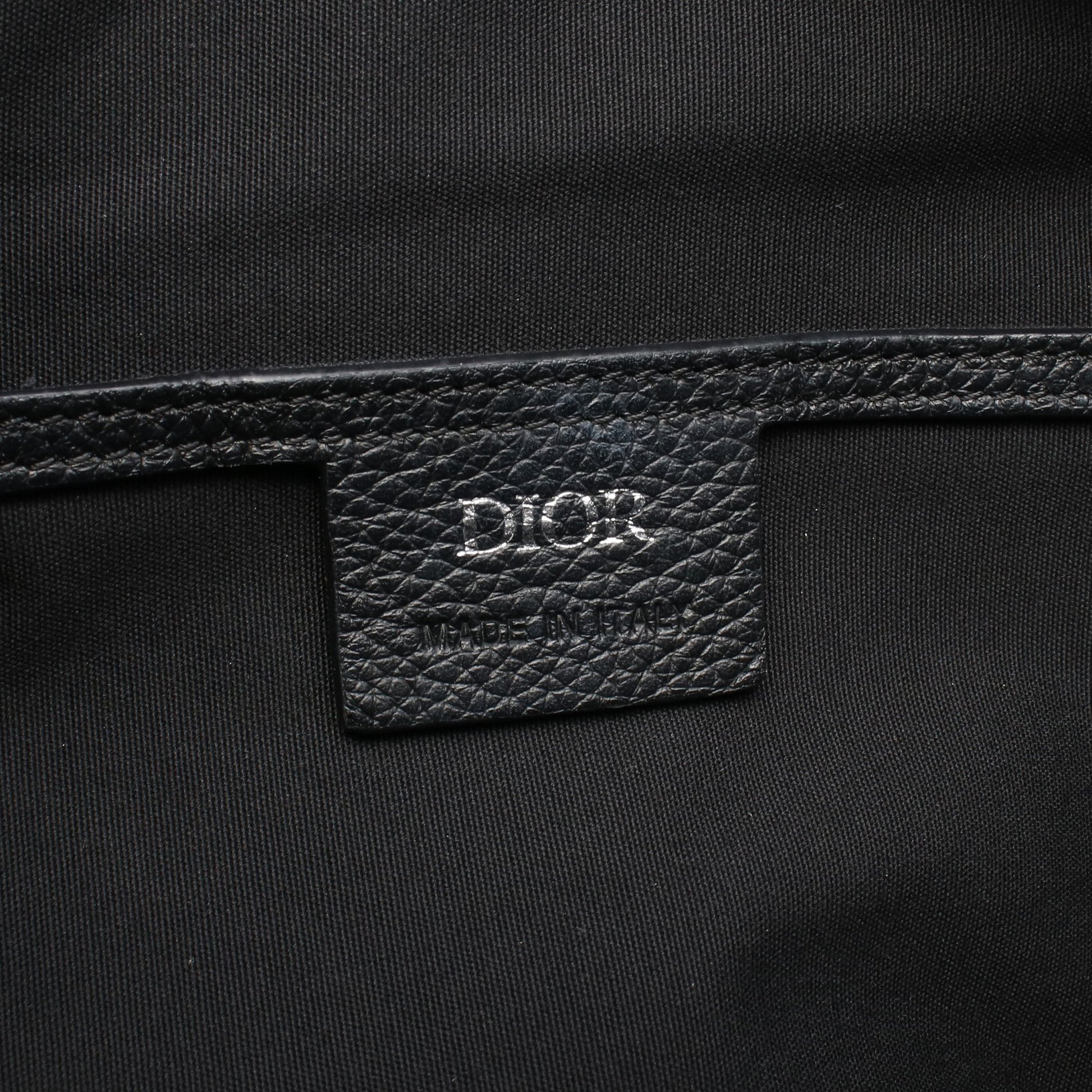 サファリ オブリーク バックパック リュックサック キャンバス レザー ブラック クリスチャンディオール バッグ Christian Dior