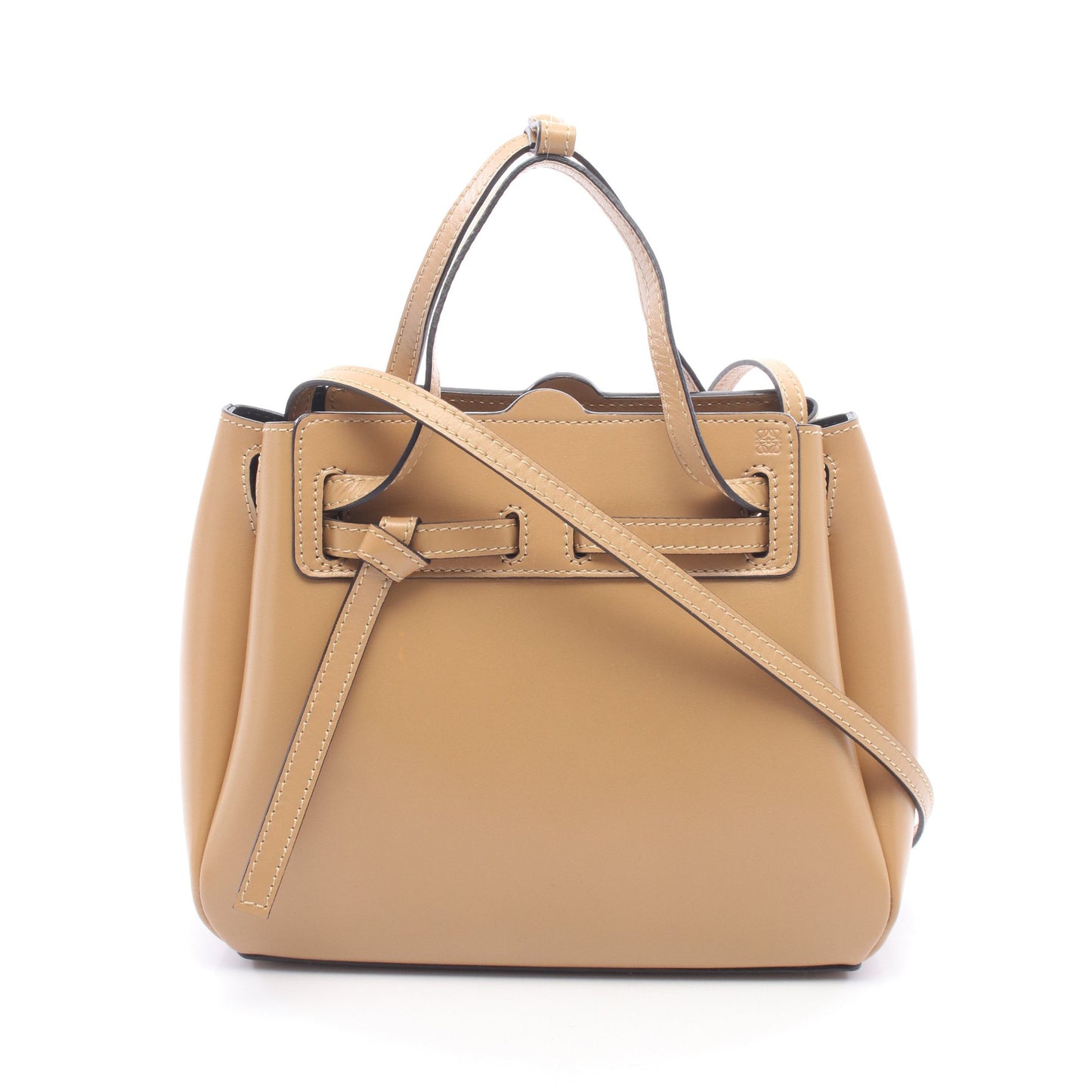 LAZO MINI BAG ラゾ ミニ ハンドバッグ レザー ベージュ ロエベ バッグ LOEWE