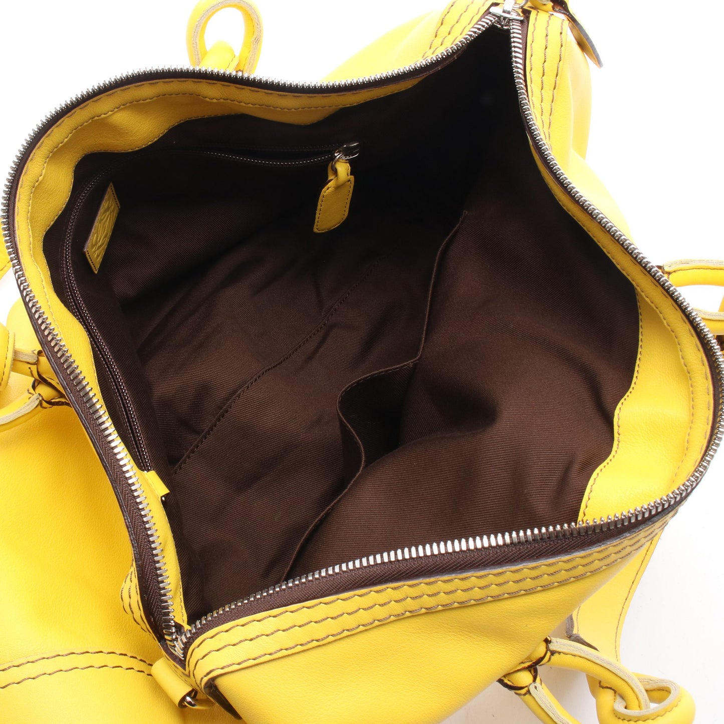 FIESTA フィエスタ 2WAY ハンドバッグ レザー イエロー ロエベ バッグ LOEWE