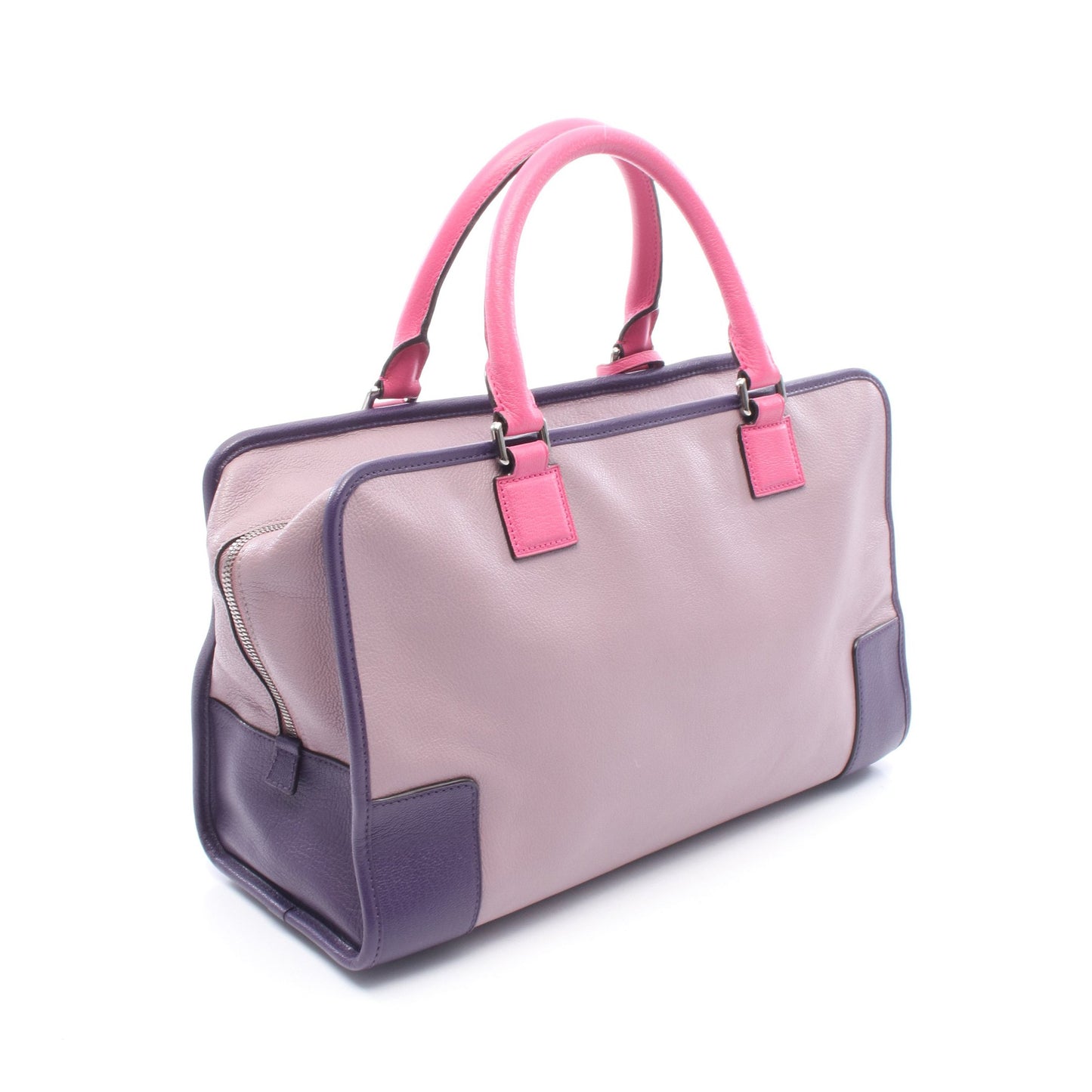 アマソナ36 ハンドバッグ レザー ライトパープル パープル ピンク ロエベ バッグ LOEWE