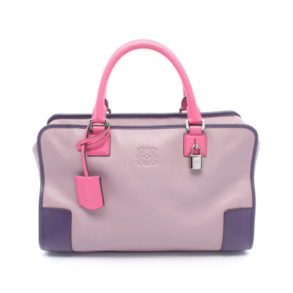 アマソナ36 ハンドバッグ レザー ライトパープル パープル ピンク ロエベ バッグ LOEWE