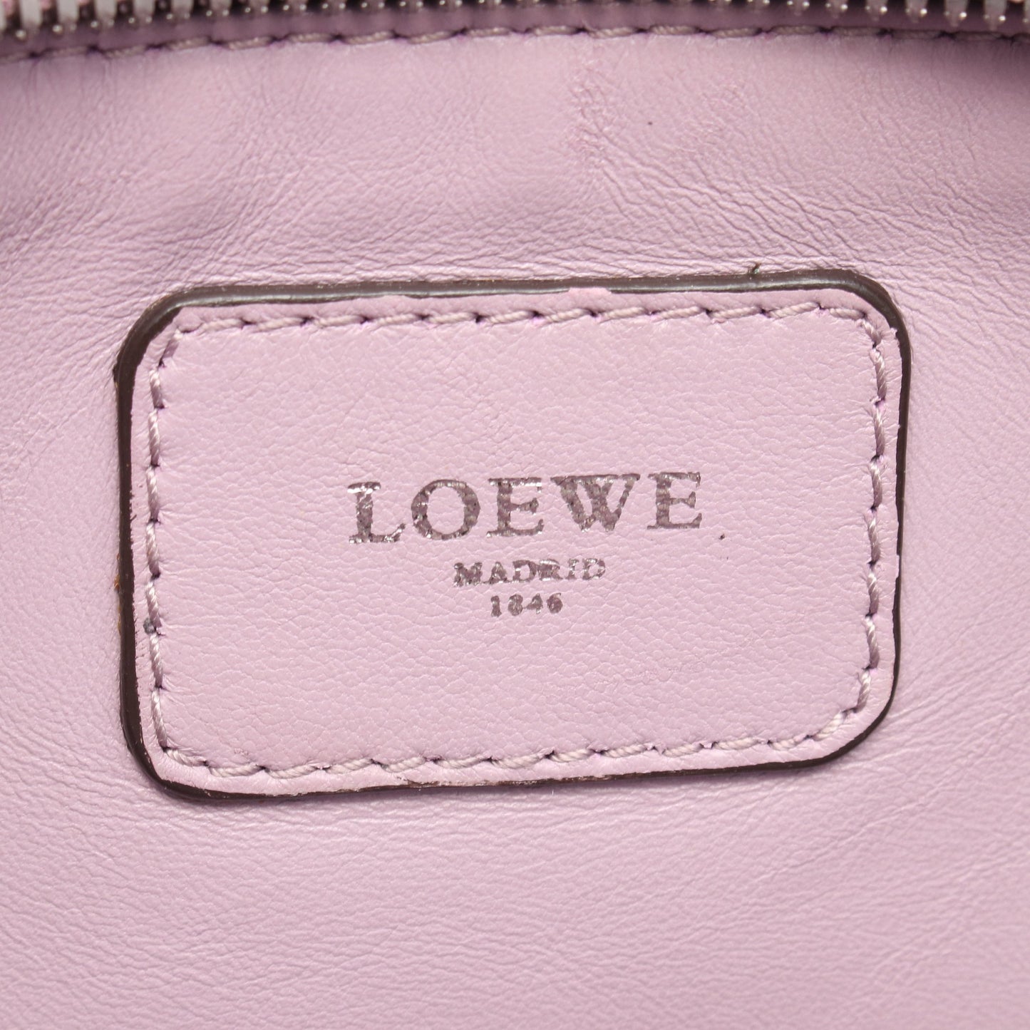 アマソナ36 ハンドバッグ レザー ライトパープル パープル ピンク ロエベ バッグ LOEWE