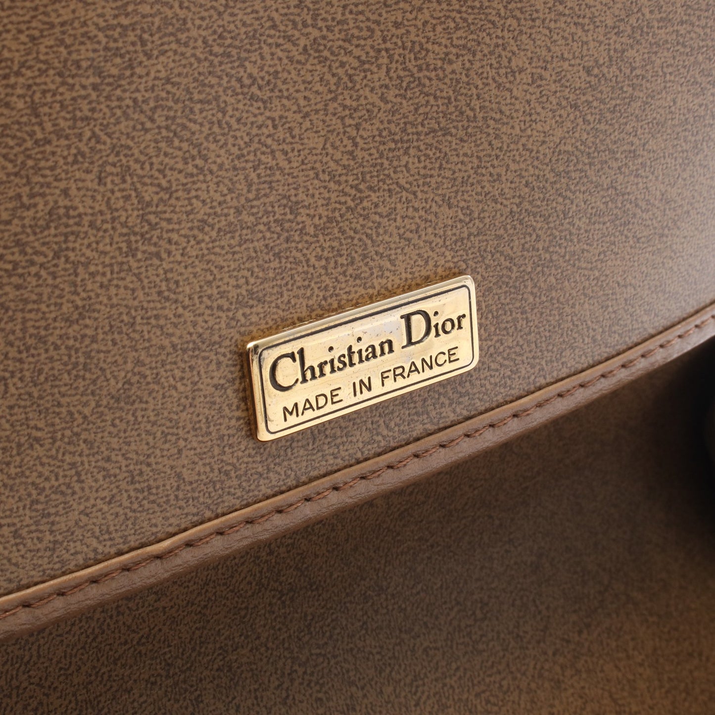 CD金具 ショルダーバッグ レザー ライトブラウン クリスチャンディオール バッグ Christian Dior