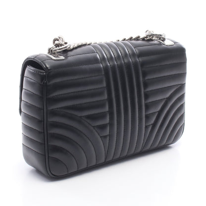 ダイアグラム チェーンショルダーバッグ ミディアム チェーンショルダーバッグ レザー ブラック プラダ バッグ PRADA