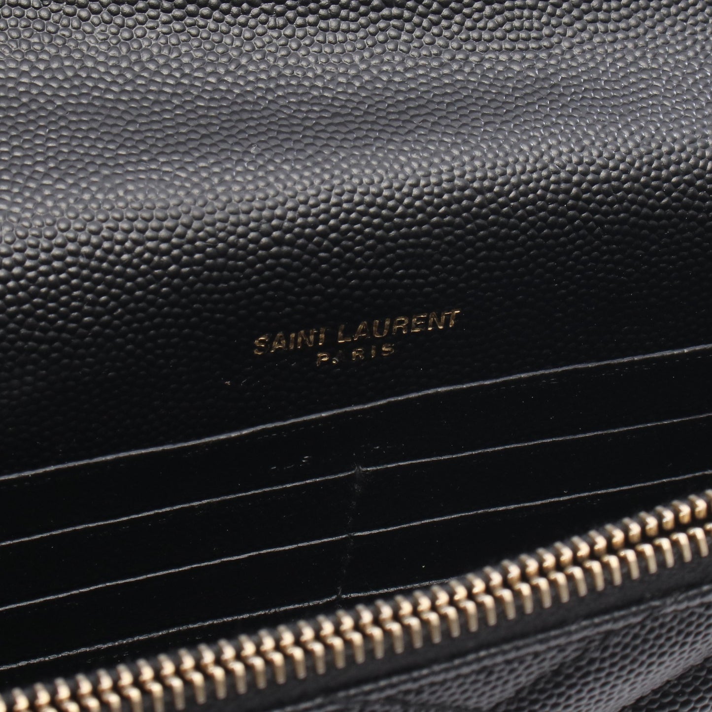 カサンドラ エンベロープ チェーンウォレット レザー ブラック サンローランパリ バッグ SAINT LAURENT PARIS