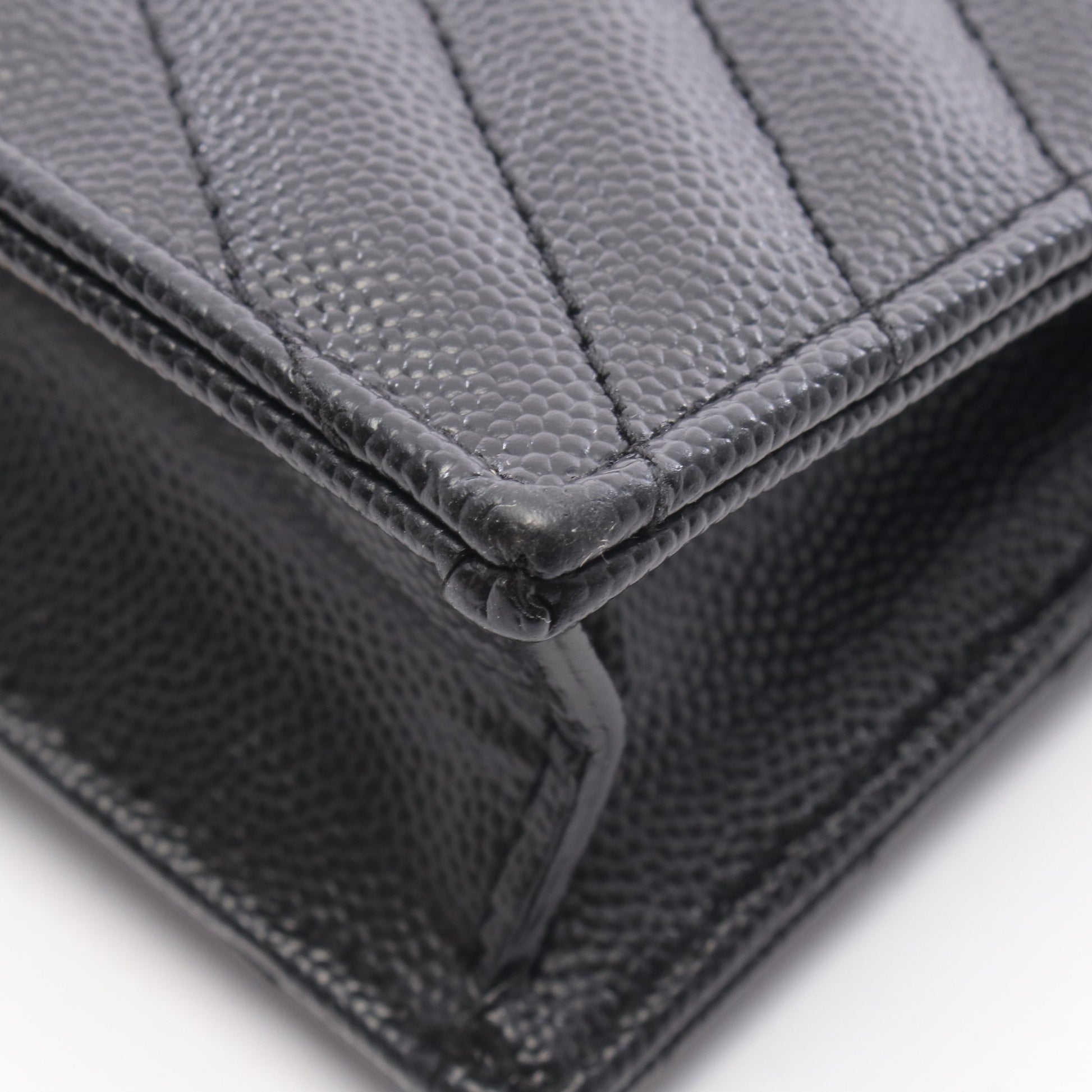 カサンドラ エンベロープ チェーンウォレット レザー ブラック サンローランパリ バッグ SAINT LAURENT PARIS