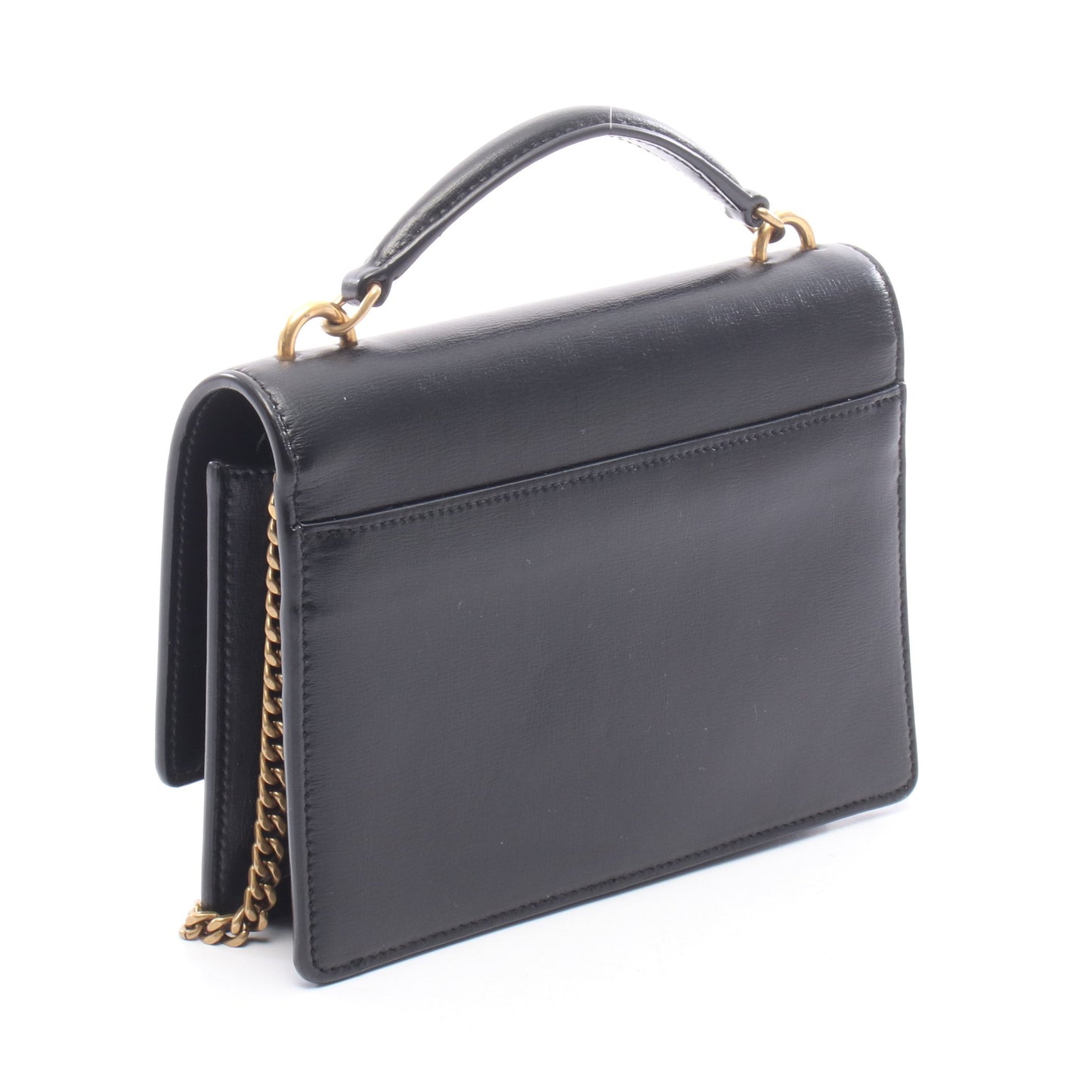 SUNSET サンセット 2WAY チェーンショルダーバッグ レザー ブラック サンローランパリ バッグ SAINT LAURENT PARIS