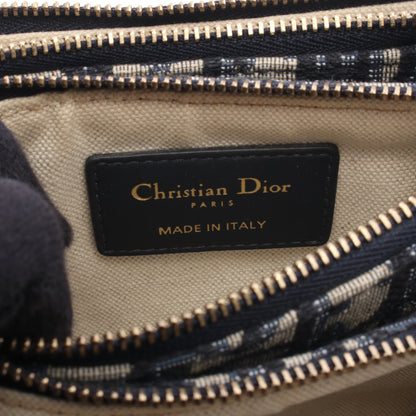 SADDLE サドル ポーチ オブリーク ショルダーバッグ キャンバス レザー ネイビー ベージュ クリスチャンディオール バッグ Christian Dior
