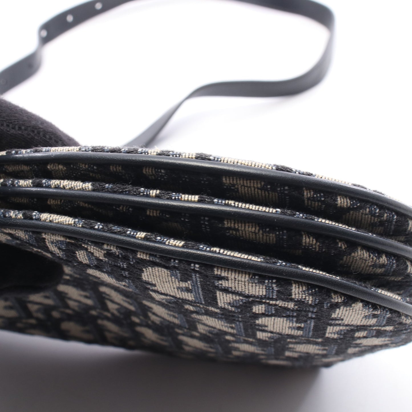 SADDLE サドル ポーチ オブリーク ショルダーバッグ キャンバス レザー ネイビー ベージュ クリスチャンディオール バッグ Christian Dior