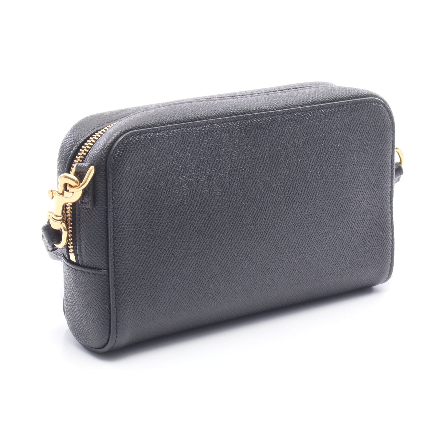 カロ ダブルポーチ ショルダーバッグ レザー ブラック クリスチャンディオール バッグ Christian Dior