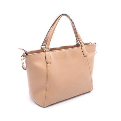 ソーホー インターロッキングG 2WAY ハンドバッグ レザー ピンクベージュ グッチ バッグ GUCCI