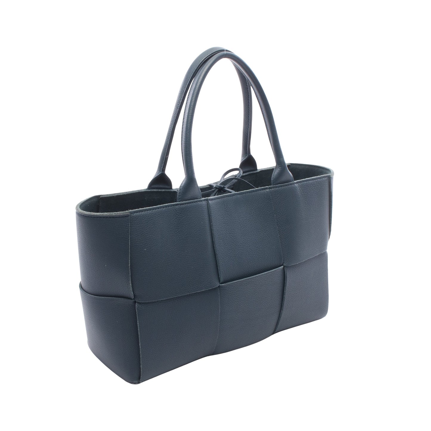 アルコ マキシイントレチャート ハンドバッグ トートバッグ レザー ブルーグリーン ボッテガヴェネタ バッグ BOTTEGA VENETA